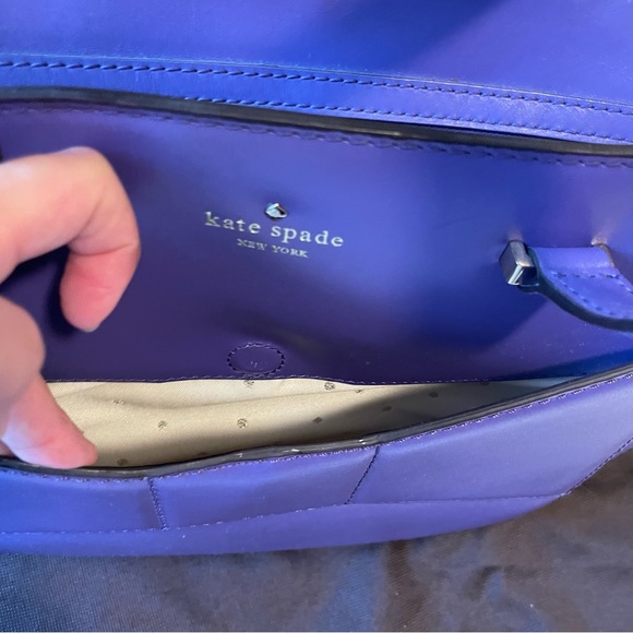 SOLD RARE Kate Spade 2 Park Avenue Beau Bag / Madison Ave Collection / Purple - Picture 12 of 15